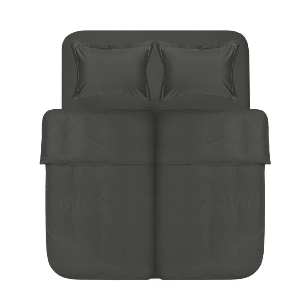 Постільна білизна сатин Lotus Home - Dakota Modern антрацит сімейний Постільна білизна сатин Lotus Home - Dakota Modern антрацит сімейний