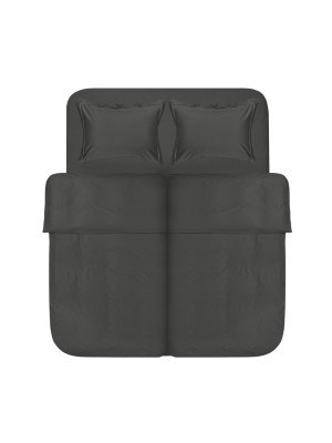 Постільна білизна сатин Lotus Home - Dakota Modern антрацит сімейний Постільна білизна сатин Lotus Home - Dakota Modern антрацит сімейний
