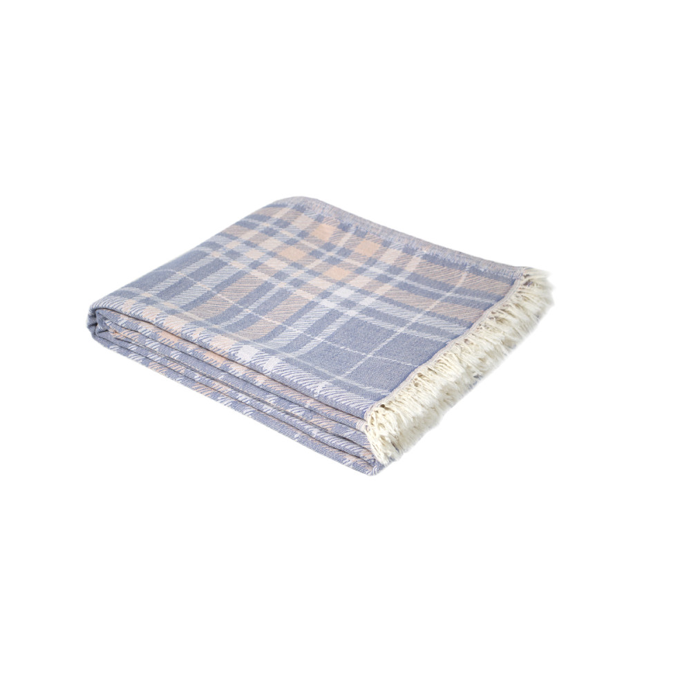 Покривало Lotus Home - Checked Caledonia блакитний 190*225 Покривало Lotus Home - Checked Caledonia блакитний 190*225