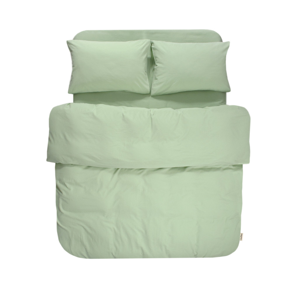Постільна білизна Lotus Home Washed cotton - Kansas світло-зелений євро Постільна білизна Lotus Home Washed cotton - Kansas світло-зелений євро