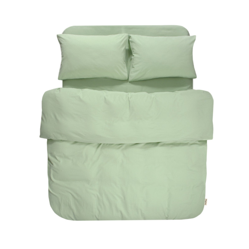 Постільна білизна Lotus Home Washed cotton - Kansas світло-зелений євро Постільна білизна Lotus Home Washed cotton - Kansas світло-зелений євро