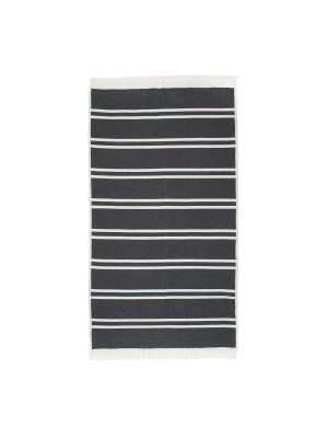 Килим Lotus Home - Infinity Stripe антрацит двосторонній 80*150 Килим Lotus Home - Infinity Stripe антрацит двосторонній 80*150