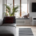 Килим Lotus Home - Infinity Stripe антрацит двосторонній 80*150