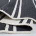 Килим Lotus Home - Infinity Stripe антрацит двосторонній 80*150