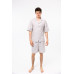 Піжама unisex Lotus Home - City Shorts коричневий M Піжама unisex Lotus Home - City Shorts коричневий M