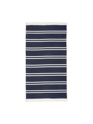 Килим Lotus Home - Infinity Stripe темно-синій двосторонній 80*150 Килим Lotus Home - Infinity Stripe темно-синій двосторонній 80*150