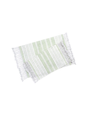Набір килимків Irya - Relax yesil зелений 60*90+40*60