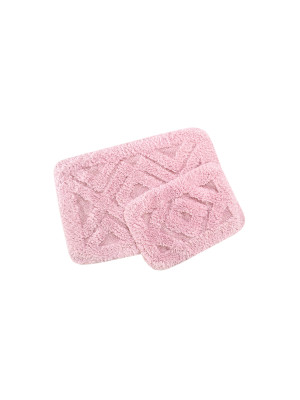 Набір килимків Irya - Barnes pink рожевий 60*90+40*60