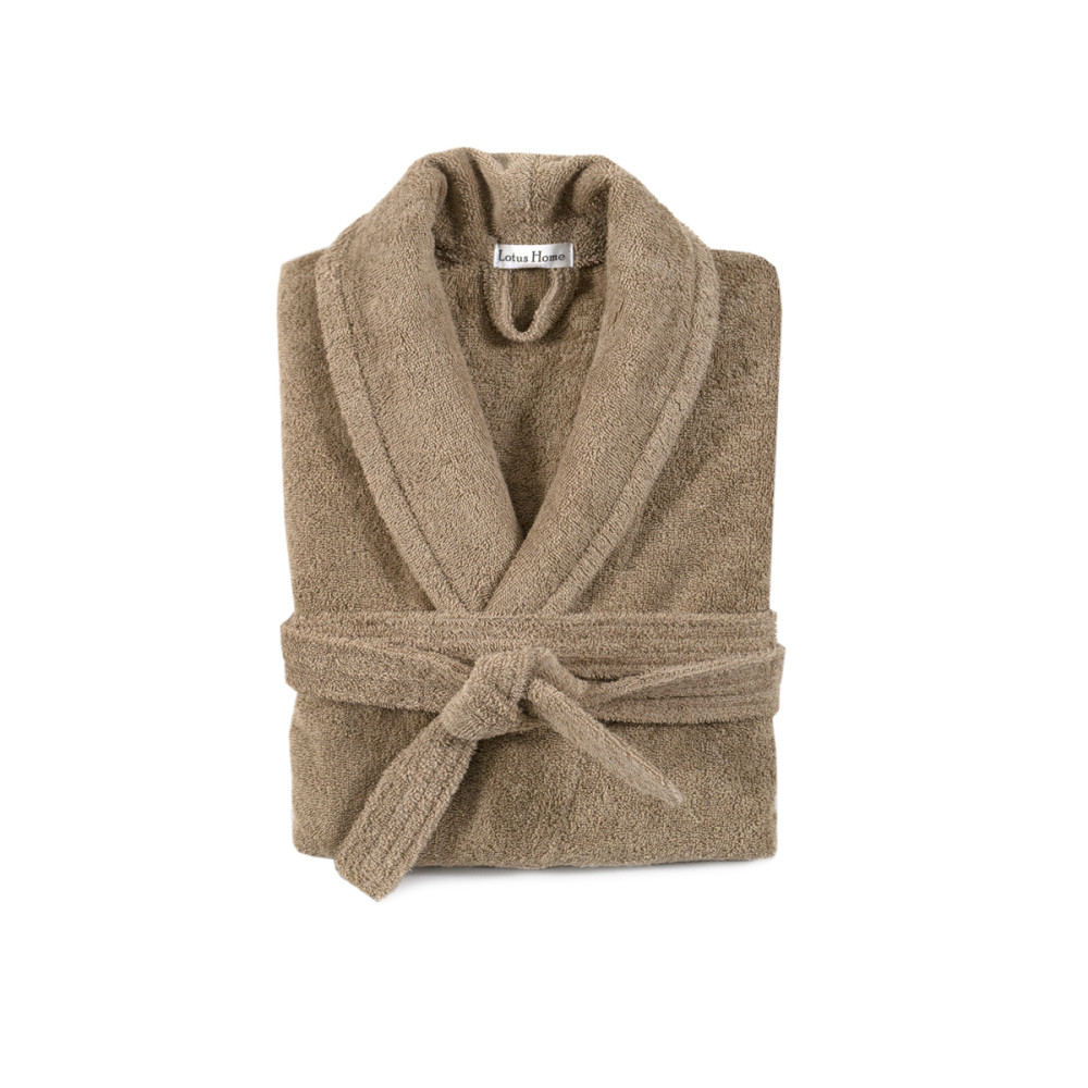 Халат махровий unisex Lotus Home - Basic New Line бежевий M Халат махровий unisex Lotus Home - Basic New Line бежевий M