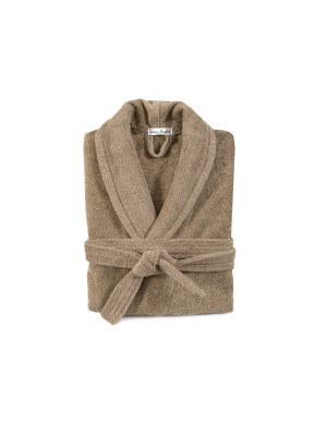 Халат махровий unisex Lotus Home - Basic New Line бежевий M