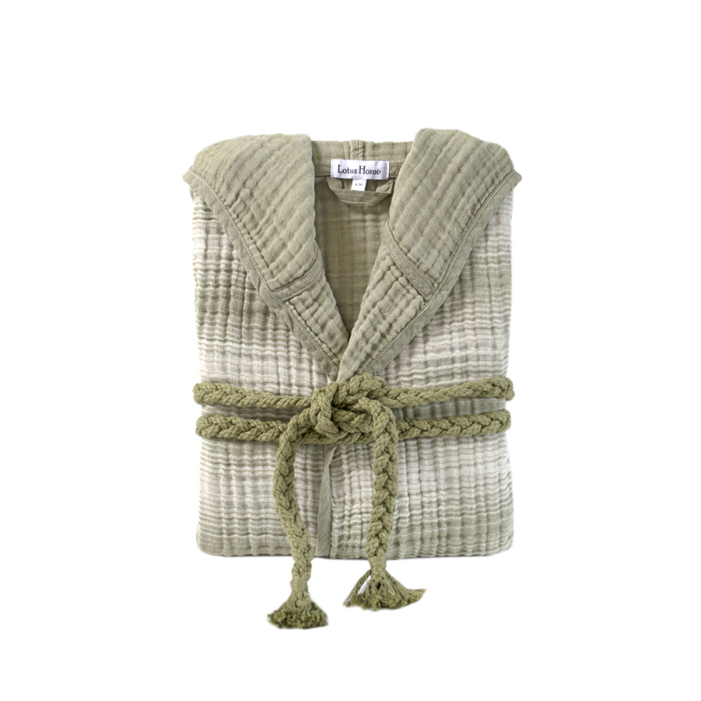 Халат Lotus Home - Lilya muslin olive L/XL Халат Lotus Home - Lilya muslin olive L/XL
