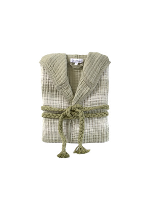 Халат Lotus Home - Lilya muslin olive L/XL Халат Lotus Home - Lilya muslin olive L/XL