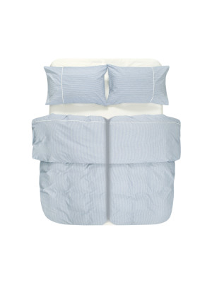 Постільна білизна Lotus Home - Premium Percale Stripe блакитний сімейний Постільна білизна Lotus Home - Premium Percale Stripe блакитний сімейний
