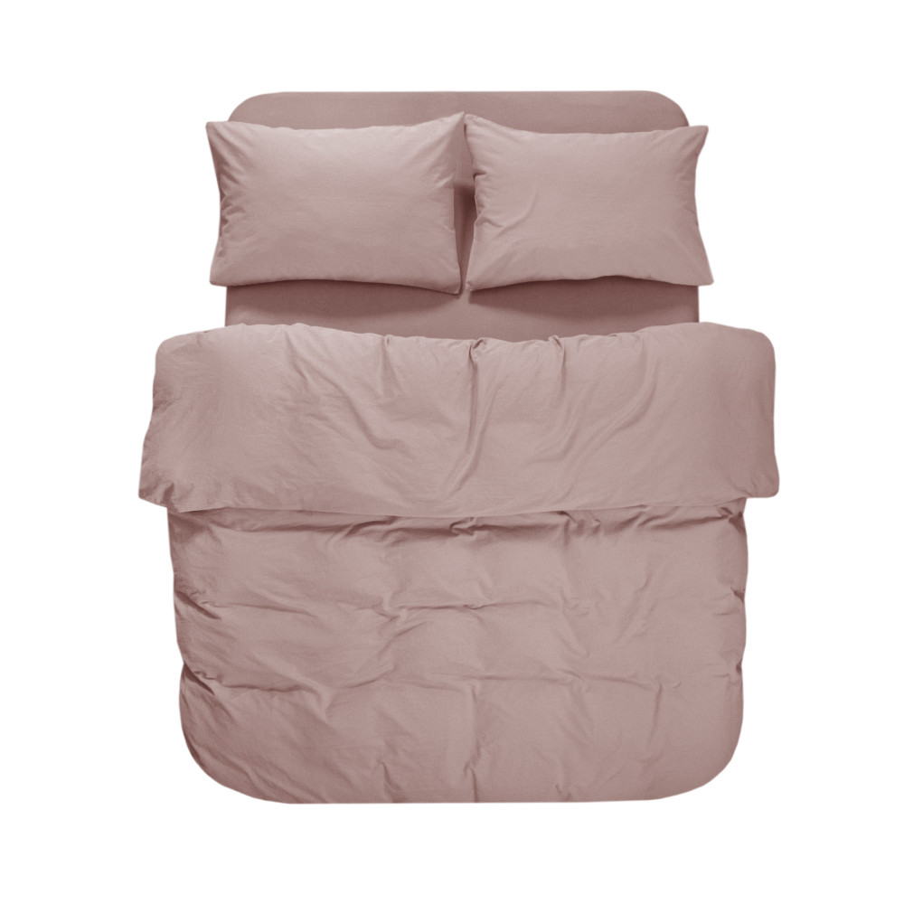 Постільна білизна Lotus Home Washed cotton - Kansas пудровий євро Постільна білизна Lotus Home Washed cotton - Kansas пудровий євро