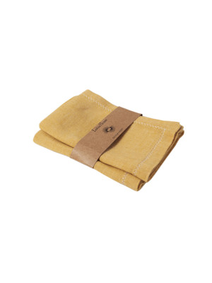 Набір столових серветок з льону Lotus Home - Benna mango 35*50 (2 од)