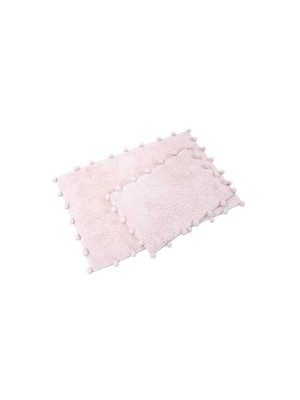 Набір килимків Irya - Alya pembe рожевий 60*90+40*60