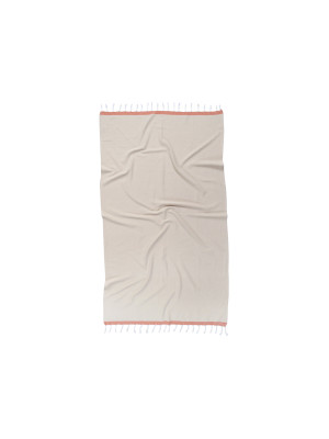Рушник Barine Pestemal - Basak 95*165 Beige-Orange бежевий-помаранчевий