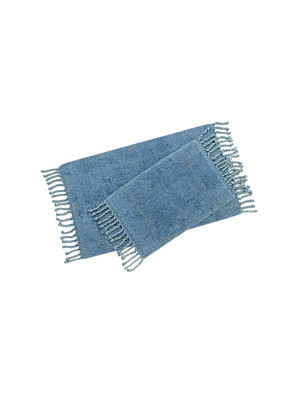 Набір килимків Irya - Paloma denim синій 60*90+40*60 Набір килимків Irya - Paloma denim синій 60*90+40*60