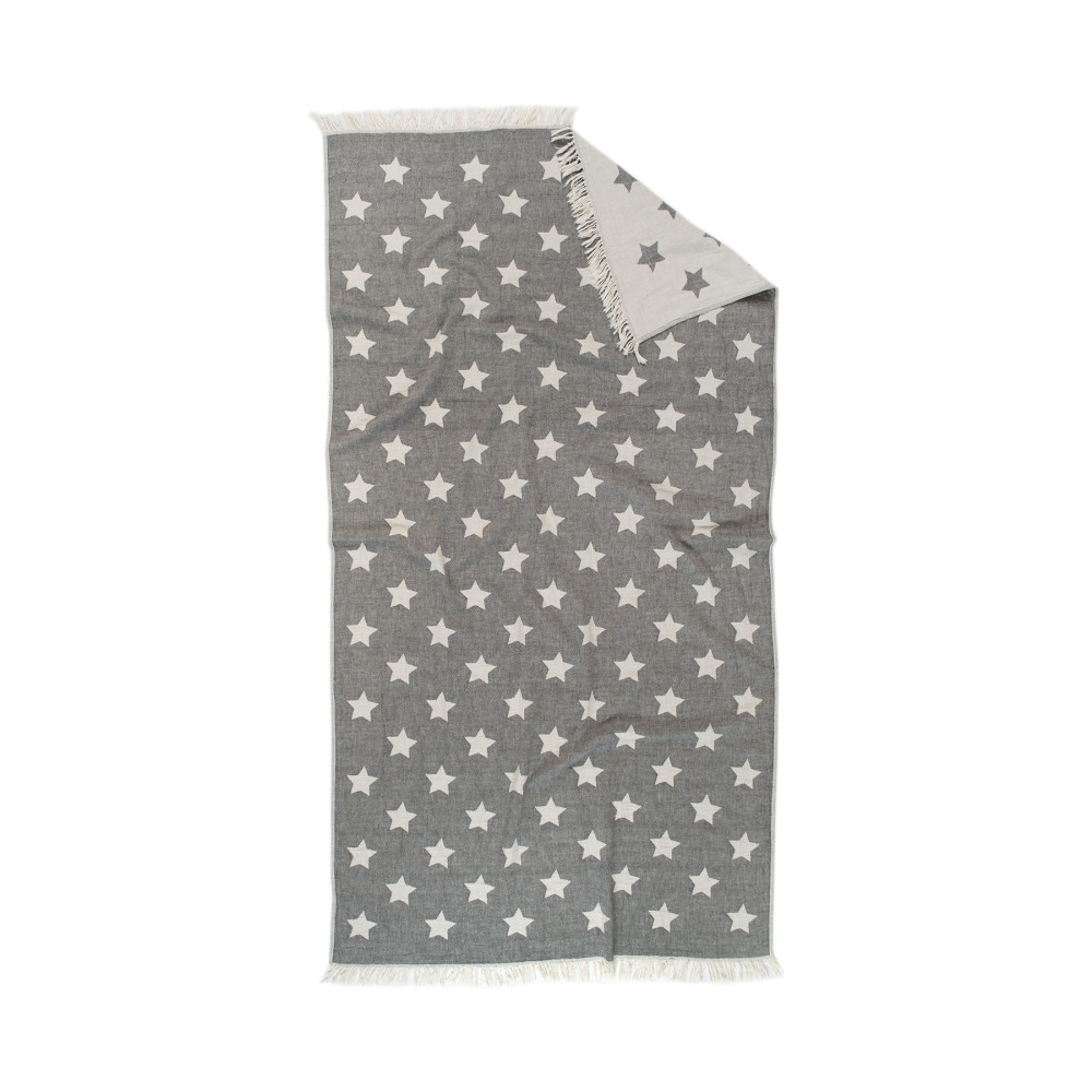 Рушник Lotus Home Pestemal - Star 90*160 black чорний Рушник Lotus Home Pestemal - Star 90*160 black чорний