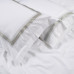 Набір постільної білизни з вишивкою та жакардовим покривалом Dantela Vita - Katrina gri сірий євро Набір постільної білизни з вишивкою та жакардовим покривалом Dantela Vita - Katrina gri сірий євро