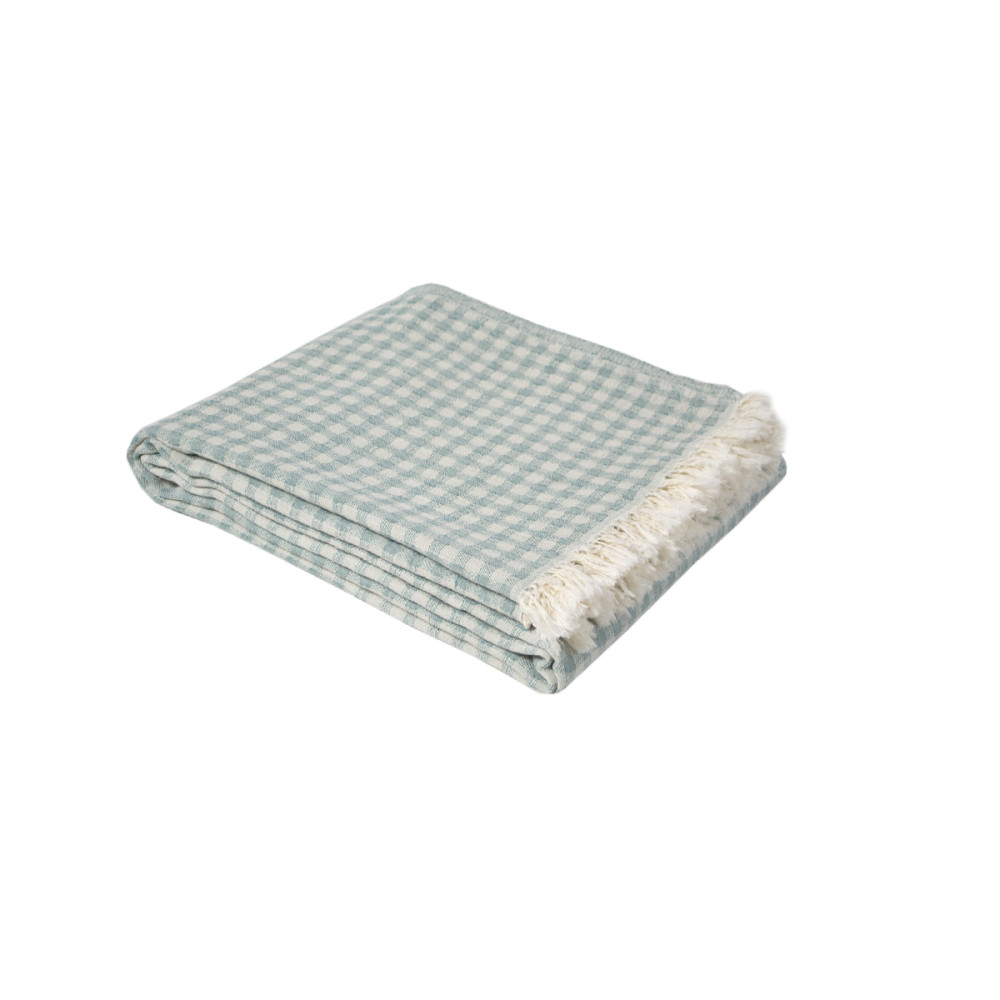 Покривало Lotus Home - Checked Gingham зелений 190*225 Покривало Lotus Home - Checked Gingham зелений 190*225