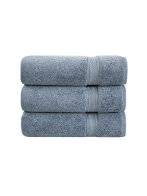 Рушник махровий Lotus Home - Grand soft twist denim денім 50*90