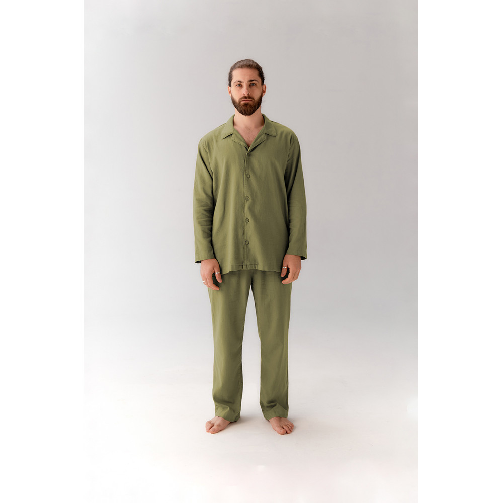 Піжама чоловіча Lotus Home - Porta оливковий XL Піжама чоловіча Lotus Home - Porta оливковий XL