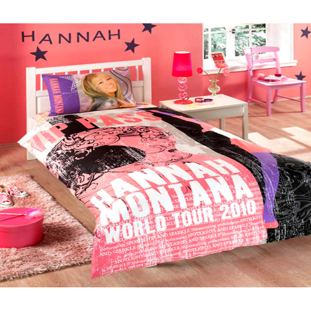 Постільна білизна Tac Disney - Hannah Montana Star 160*220 підліткове Постільна білизна Tac Disney - Hannah Montana Star 160*220 підліткове