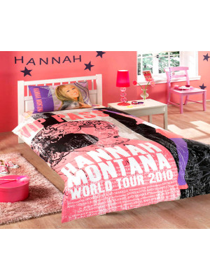 Постільна білизна Tac Disney - Hannah Montana Star 160*220 підліткове Постільна білизна Tac Disney - Hannah Montana Star 160*220 підліткове
