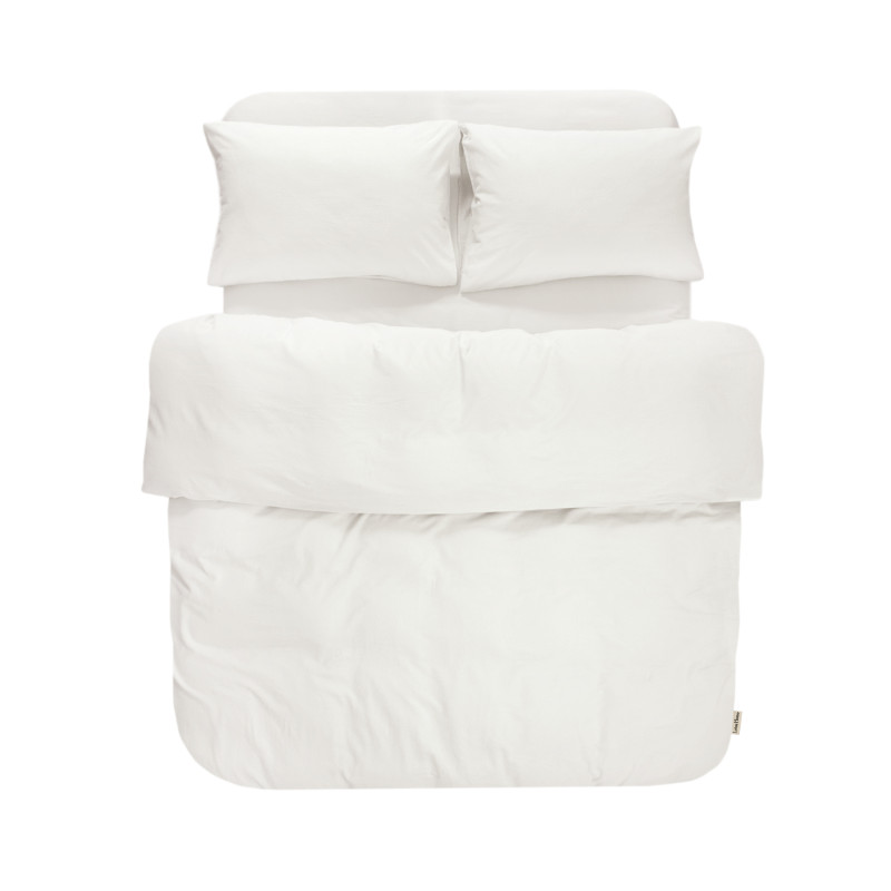 Постільна білизна Lotus Home Washed cotton - Kansas молочний євро Постільна білизна Lotus Home Washed cotton - Kansas молочний євро