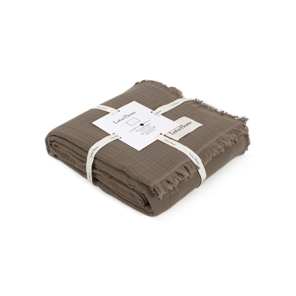 Покривало Lotus Home - Napa muslin brown 200*220 Покривало Lotus Home - Napa muslin brown 200*220