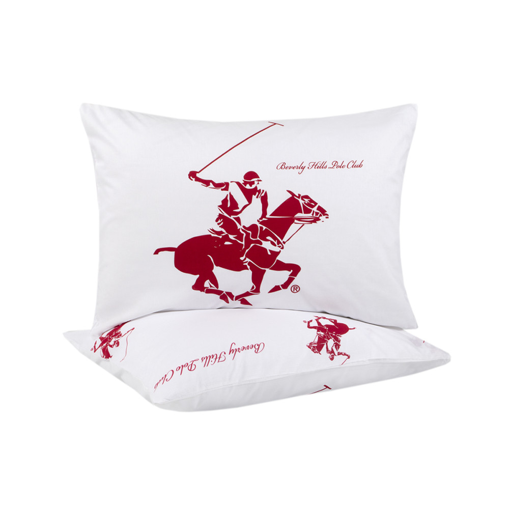 Наволочки Beverly Hills Polo Club - BHPC 004 Red 50*70 (2 од) Наволочки Beverly Hills Polo Club - BHPC 004 Red 50*70 (2 од)