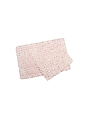 Набір килимків Irya - Garnet pembe рожевий 55*85+35*55