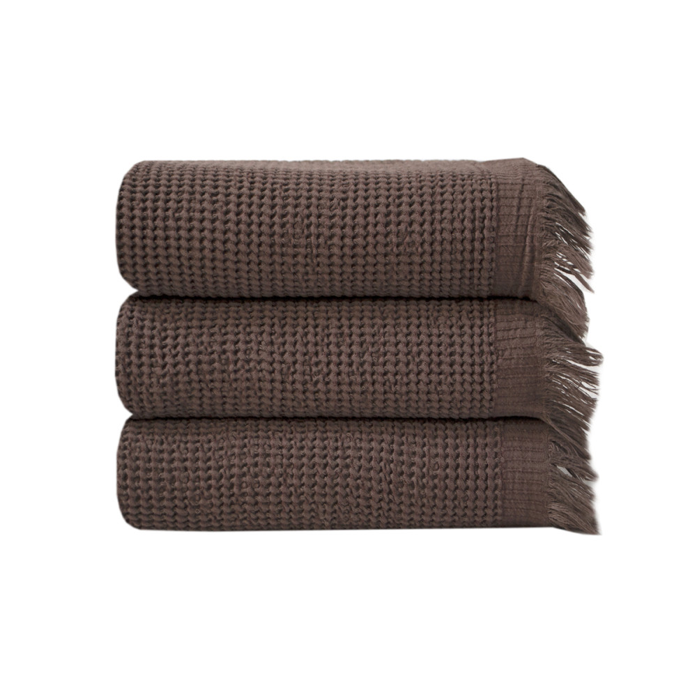 Рушник Lotus Home - Rius dark brown темно-коричневий 50*100 Рушник Lotus Home - Rius dark brown темно-коричневий 50*100