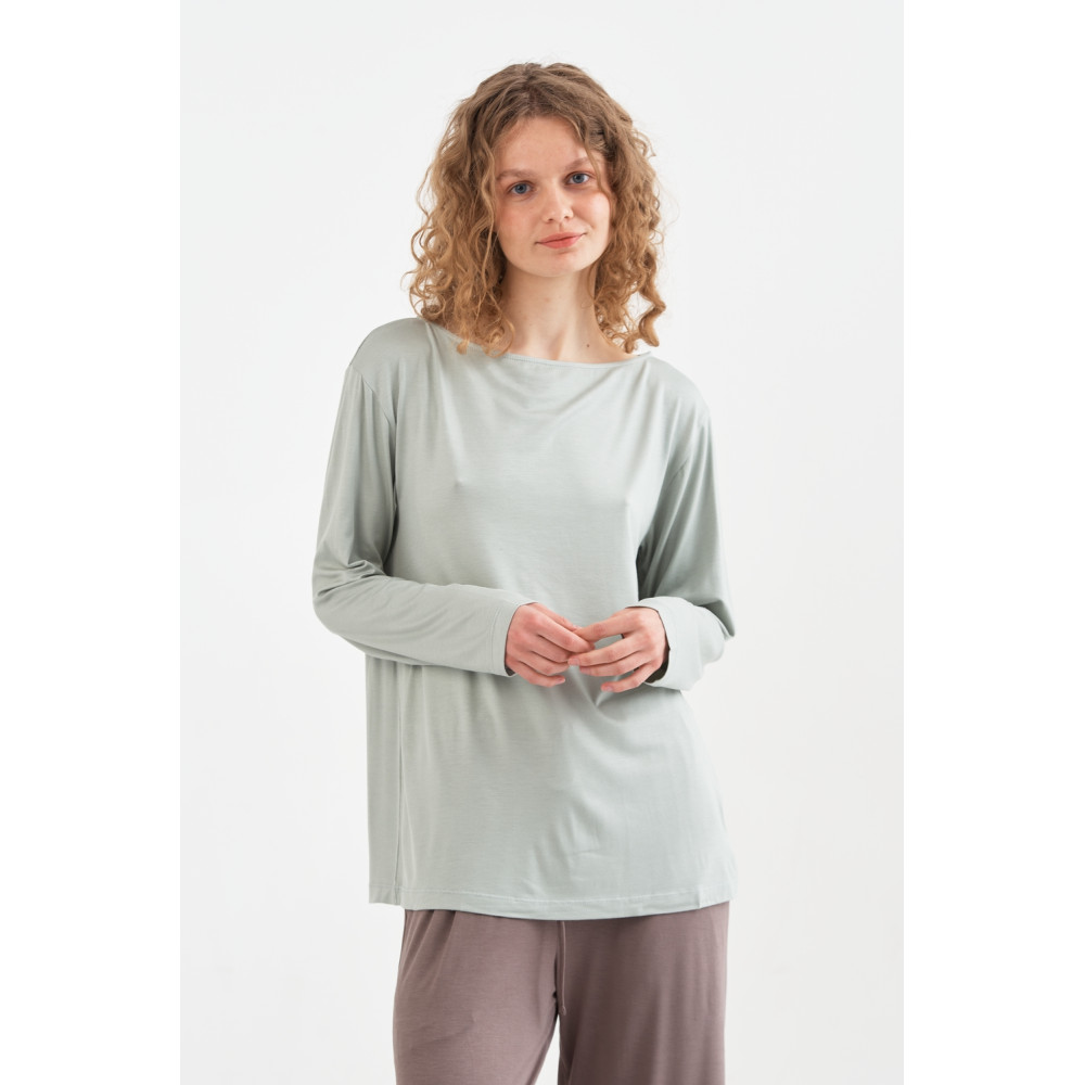 Домашній одяг футболка long sleeve Penelope - Baily cagla yesili оливковий M Домашній одяг футболка long sleeve Penelope - Baily cagla yesili оливковий M
