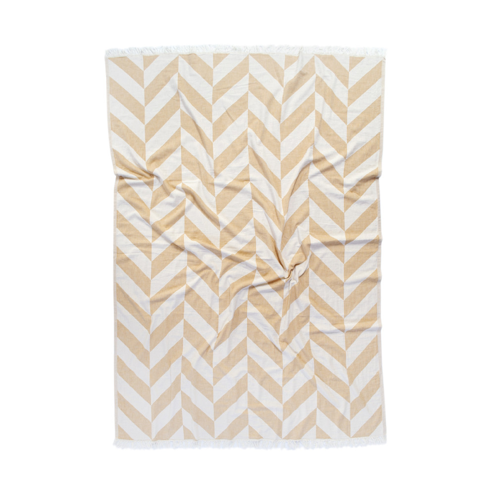 Плед-накидка Barine - Fishbone Throw Mustard 130*180 Плед-накидка Barine - Fishbone Throw Mustard 130*180