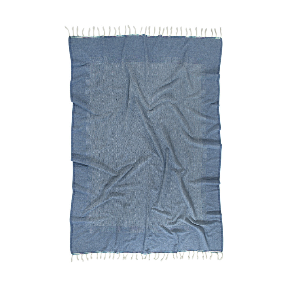 Плед-накидка Barine - Tan Throw denim синій 125*180 Плед-накидка Barine - Tan Throw denim синій 125*180