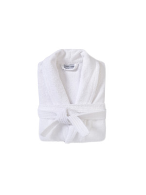 Халат махровий unisex Lotus Home - Basic Line white 2XL