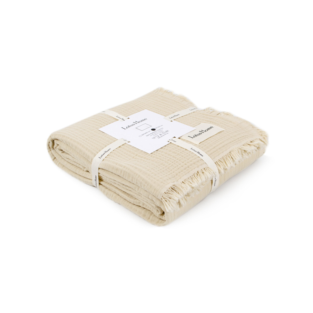 Покривало Lotus Home - Napa muslin beige 200*220 Покривало Lotus Home - Napa muslin beige 200*220