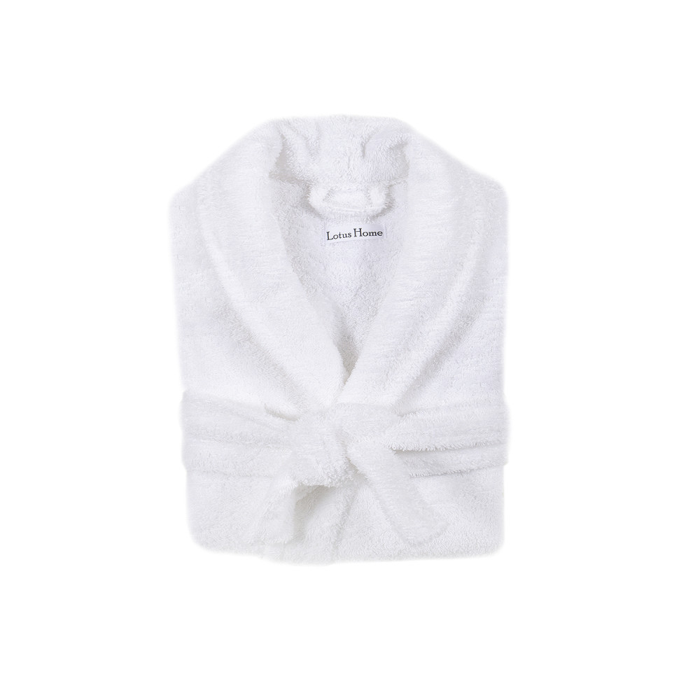 Халат махровий unisex Lotus Home - Basic Soft білий 2XL Халат махровий unisex Lotus Home - Basic Soft білий 2XL