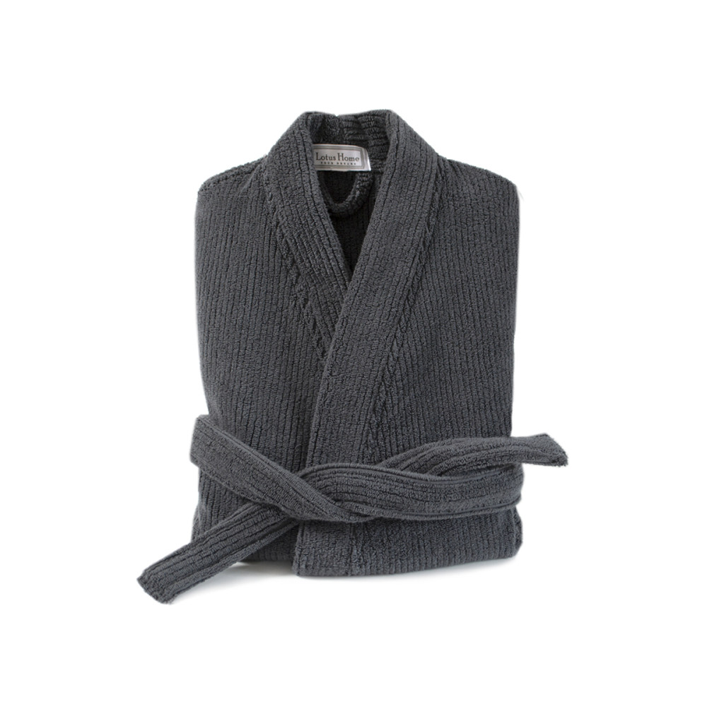 Халат-кімоно unisex Lotus Home - Bold Microcotton antrasit махровий S Халат-кімоно unisex Lotus Home - Bold Microcotton antrasit махровий S