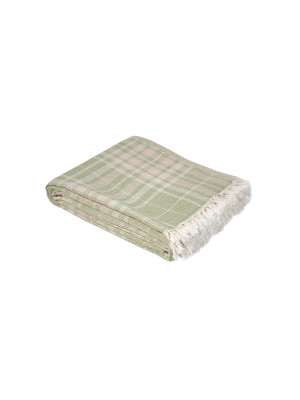 Покривало Lotus Home - Checked Caledonia м'ятний 190*225 Покривало Lotus Home - Checked Caledonia м'ятний 190*225