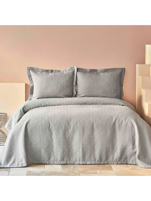 Покривало з наволочкою Karaca Home - Back To Basic gri 160*240 полуторний Покривало з наволочкою Karaca Home - Back To Basic gri 160*240 полуторний