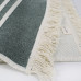 Килим Lotus Home - Infinity Stripe оливковий двосторонній 80*150