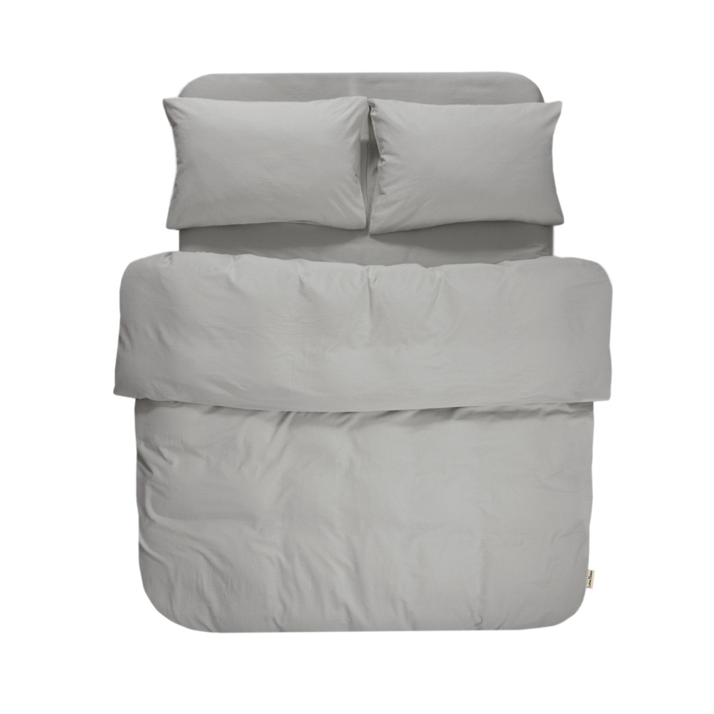 Постільна білизна Lotus Home Washed cotton - Kansas сірий євро Постільна білизна Lotus Home Washed cotton - Kansas сірий євро