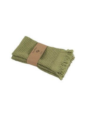 Набір рушників Lotus Home - Rius olive оливковий 30*50 (3 од.)