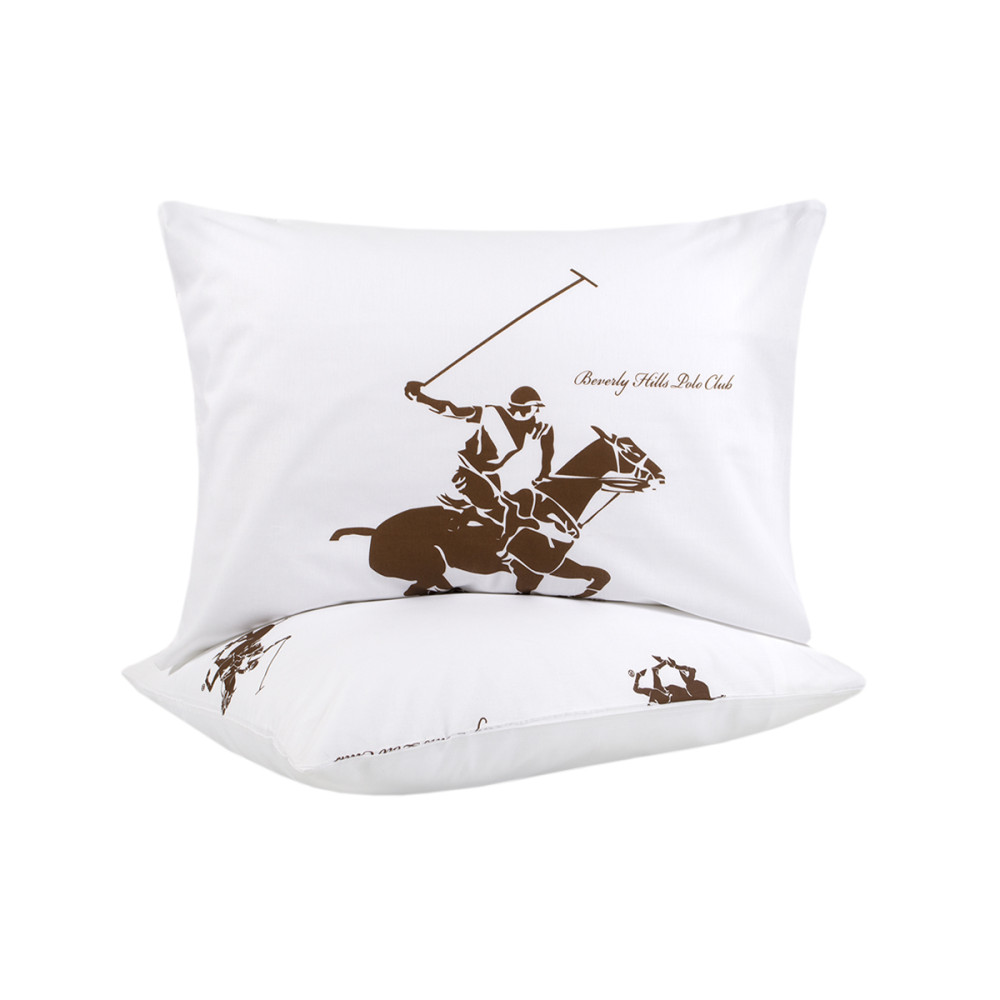 Наволочки Beverly Hills Polo Club - BHPC 004 Brown 50*70 (2 од) Наволочки Beverly Hills Polo Club - BHPC 004 Brown 50*70 (2 од)