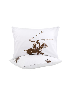 Наволочки Beverly Hills Polo Club - BHPC 004 Brown 50*70 (2 од)