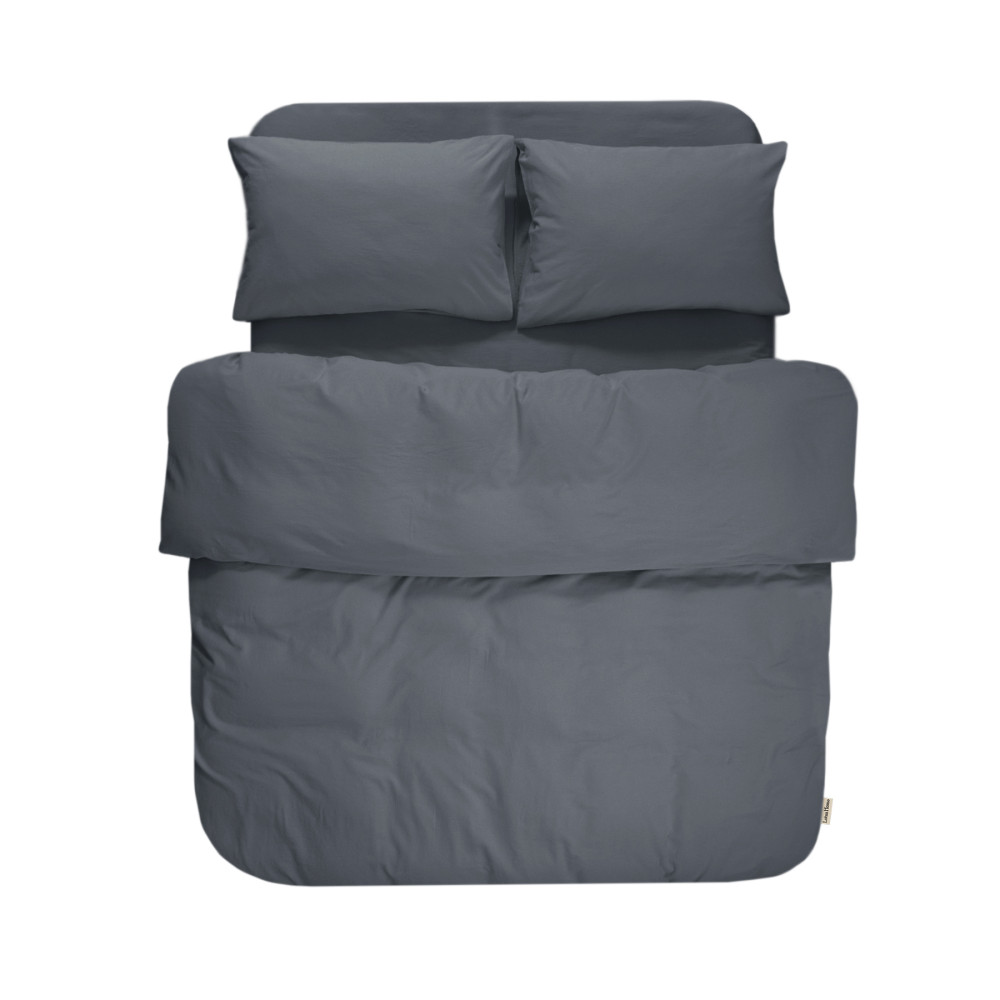 Постільна білизна Lotus Home Washed cotton - Kansas антрацит євро Постільна білизна Lotus Home Washed cotton - Kansas антрацит євро