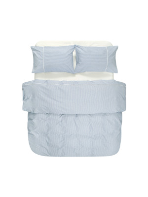 Постільна білизна Lotus Home - Premium Percale Stripe блакитний євро Постільна білизна Lotus Home - Premium Percale Stripe блакитний євро